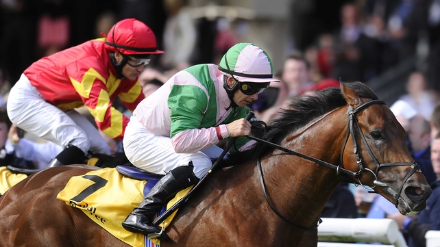 Sudirman (nearside) beat hot-favourite War Command in victory at the Curragh