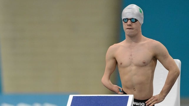 James Scully finished eighth in his 50m backstroke final
