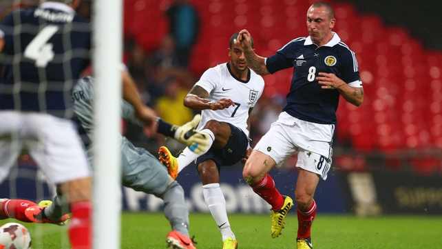Theo Walcott was on target for England