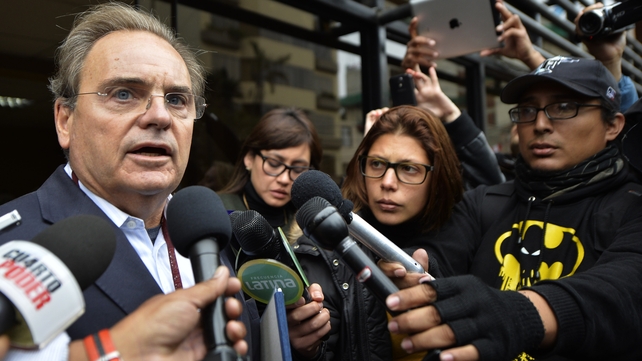 Lawyer Peter Madden speaks to reporters in Lima after visiting Michaella McCollum Lawyer Peter Madden speaks to reporters in Lima after visiting Michaella McCollum