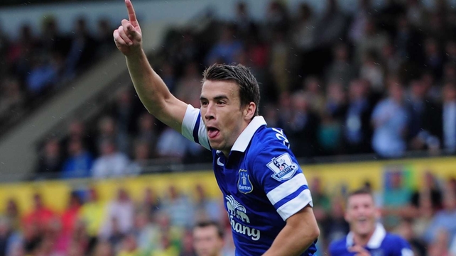 Seamus Coleman put Everton 2-1 up in the 65th minute