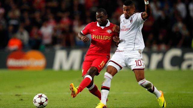 PSV and Milan are deadlocked ahead of the second leg at the San Siro