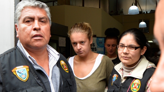 Melissa Reid (centre) said she was willing to admit she went to Peru to pick up drugs Melissa Reid (centre) said she was willing to admit she went to Peru to pick up drugs