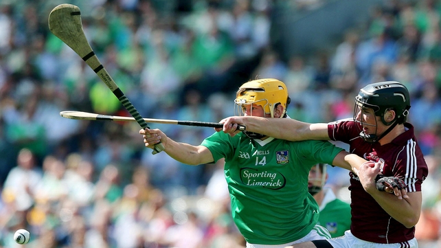 Tom Morrissey and Darragh O'Donoghue in action in the minor semi-final