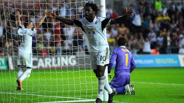 Wilfried Bony was among the Swansea scorers