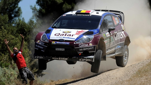 Thierry Neuville trails by 7.3 seconds