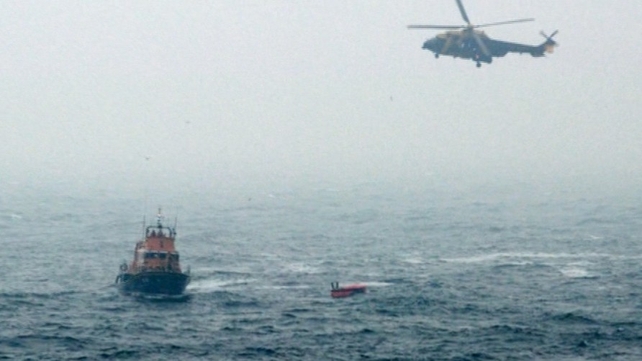 The RNLI said weather conditions in the area was not "particularly good" The RNLI said weather conditions in the area was not "particularly good"