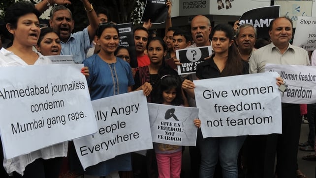 There were protests in Mumbai over the incidence of violence against women following the incident There were protests in Mumbai over the incidence of violence against women following the incident