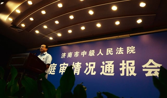 Court spokesman briefs the media after fourth day of Bo Xilai trial which has captivated China Court spokesman briefs the media after fourth day of Bo Xilai trial which has captivated China