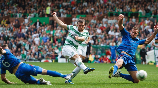 Celtic's Adam Matthews levels the game