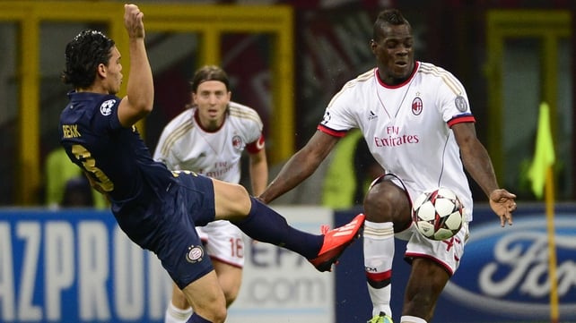 Mario Balotelli was among the goals as Milan advanced