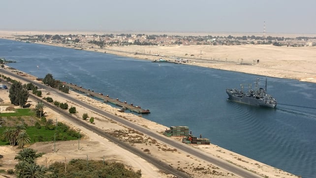 The Suez Canal is a key global shipping line The Suez Canal is a key global shipping line
