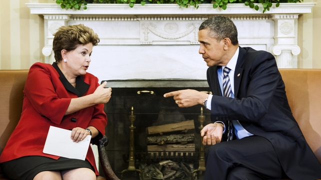 Brazilian President Dilma Rousseff is due to meet US President Barack Obama in Washington next month Brazilian President Dilma Rousseff is due to meet US President Barack Obama in Washington next month