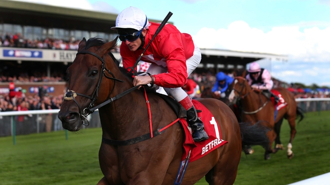Gordon Lord Byron led home an Irish 1-2 in the Haydock feature
