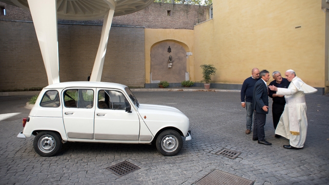 Pope Francis has already driven the vehicle around the Vatican Pope Francis has already driven the vehicle around the Vatican