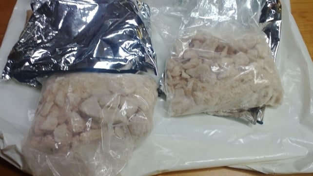 The drugs arrived from China and were described as "silicon and rubber products" The drugs arrived from China and were described as "silicon and rubber products"