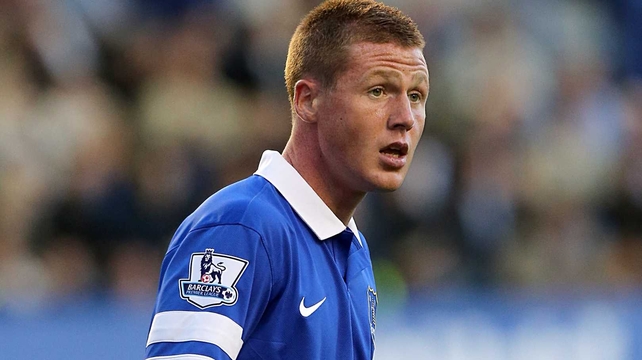 James McCarthy came on in the second half to make his Everton debut