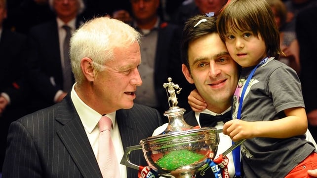 Barry Hearn and Ronnie O'Sullivan at last year's World snooker final