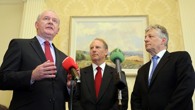Richard Haass (C) has set a December deadline to produce proposals on contentious issues Richard Haass (C) has set a December deadline to produce proposals on contentious issues