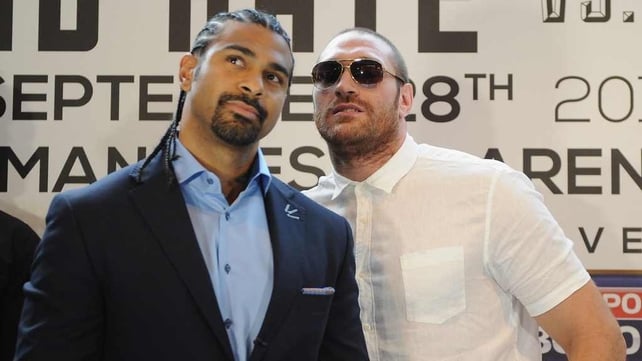 David Haye and Tyson Fury will not meet next Saturday