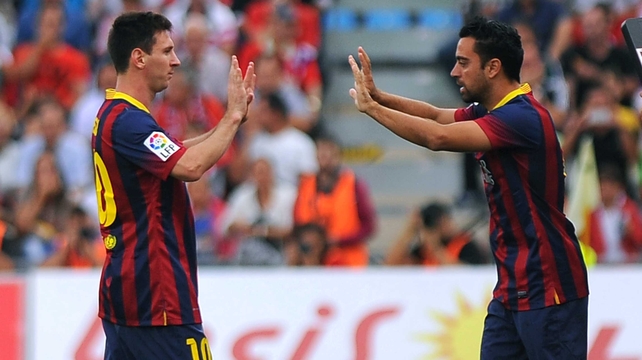 Lionel Messi scored for Barcelona but was then injured and will miss the Champions League tie with Celtic