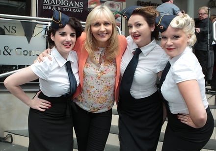 Miriam O'Callaghan and the Bugle Babes