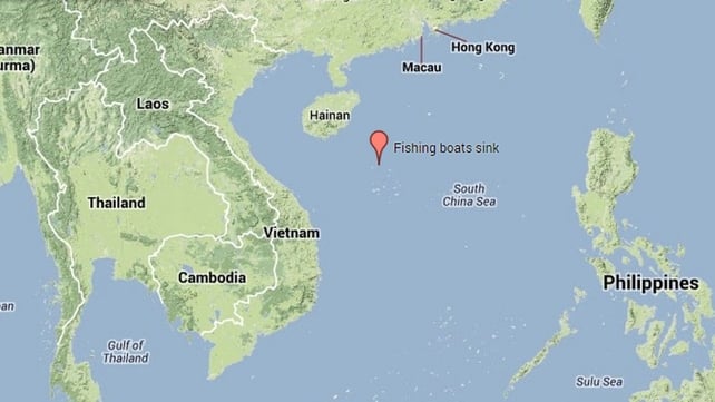 Three fishing boats were hit by Typhoon Wutip near the Paracel Islands (Pic: Google) Three fishing boats were hit by Typhoon Wutip near the Paracel Islands (Pic: Google)