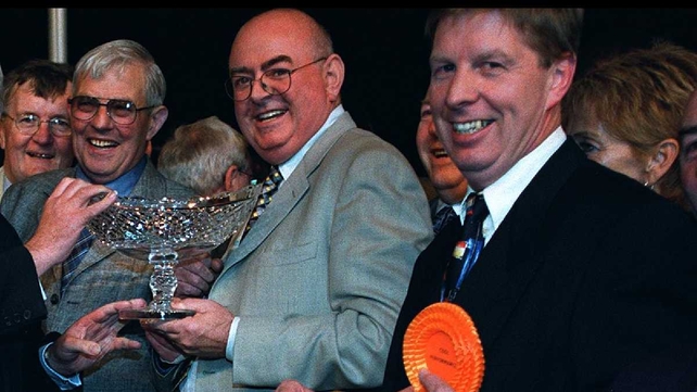Patsy Byrne (centre) made his mark in the horse racing and greyhound world