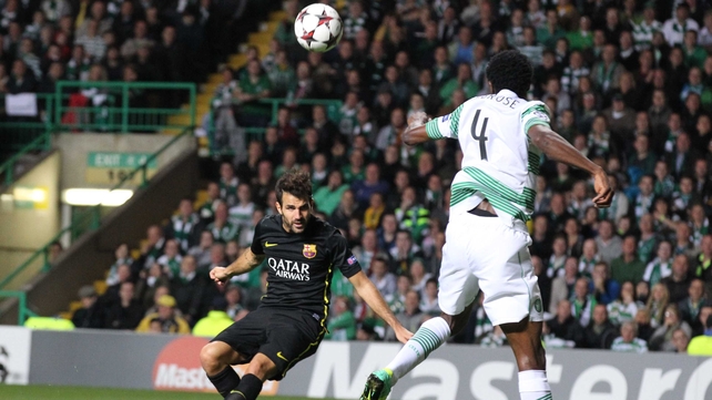 Cesc Fabregas headed home the winner for Barcelona
