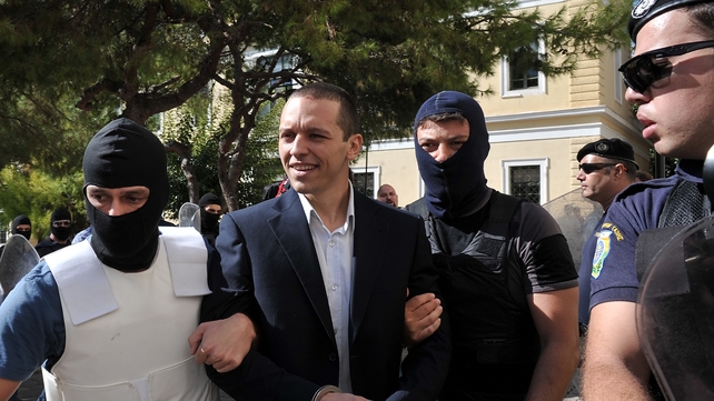 Golden Dawn spokesman Ilias Kasidiaris was released on €50,000 bail Golden Dawn spokesman Ilias Kasidiaris was released on €50,000 bail