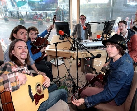 The Hot Sprockets in studio