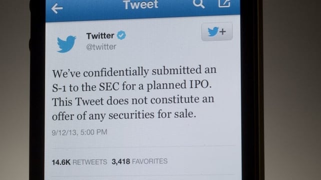 Twitter heading towards largest Silicon Valley flotation since Facebook's IPO in 2012 Twitter heading towards largest Silicon Valley flotation since Facebook's IPO in 2012