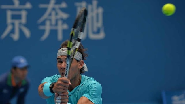Rafael Nadal is through to the final of the China Open