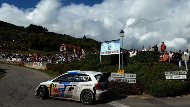 Jari-Matti Latvala in Gueberschwihr, eastern France