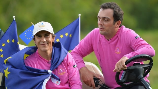 Europe's Thorbjorn Olesen and Francesco Molinari