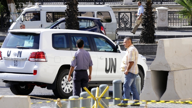 The team consists of experts from the OPCW assisted by United Nations personnel The team consists of experts from the OPCW assisted by United Nations personnel
