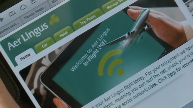 Aer Lingus will be the second European airline to introduce wireless internet access on flights to the US Aer Lingus will be the second European airline to introduce wireless internet access on flights to the US
