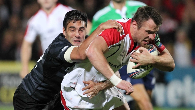 Tommy Bowe grabbed a first-half try for Ulster