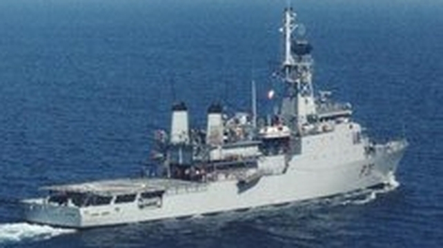 LÉ Eithne was one of two Navy ships involved in the foreign fishing vessels LÉ Eithne was one of two Navy ships involved in the foreign fishing vessels