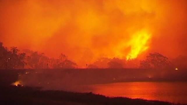 About 100 fires are burning in New South Wales