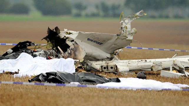 The plane took off from a small airport near Namur carrying members of a local skydiving club The plane took off from a small airport near Namur carrying members of a local skydiving club