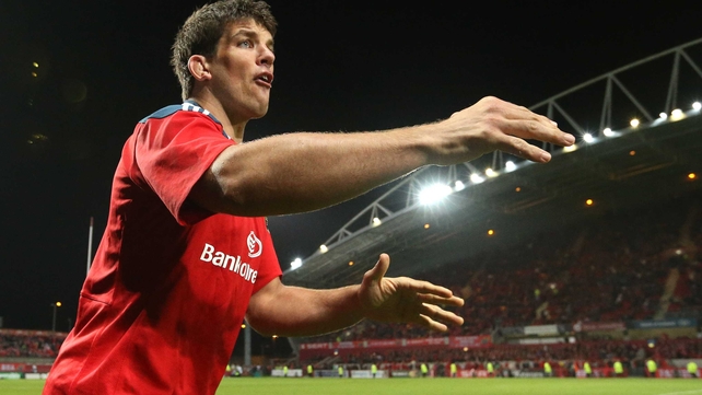 Donncha O'Callaghan lines out for Munster against Ospreys