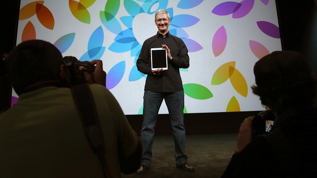 Apple CEO Tim Cook unveiled the new iPad Air in San Francisco Apple CEO Tim Cook unveiled the new iPad Air in San Francisco