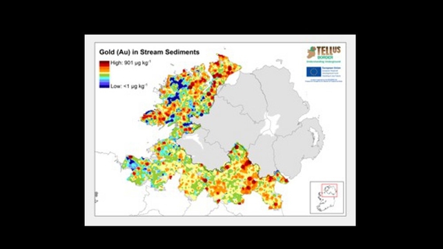 The project found previously unknown concentrations of gold in a number of areas The project found previously unknown concentrations of gold in a number of areas