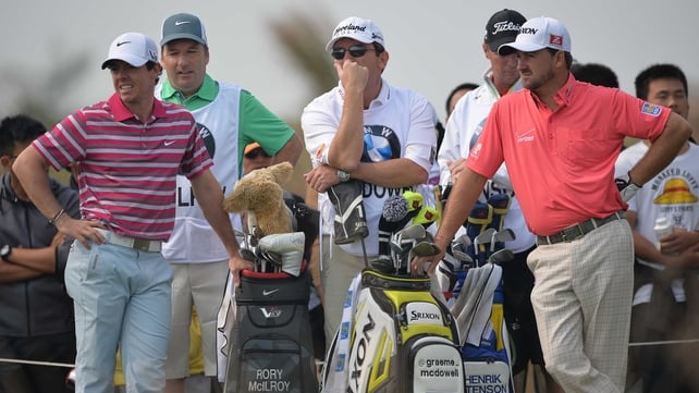 Rory McIlroy and Graeme McDowell are playing together in China