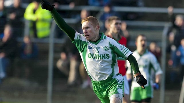 Baltinglass's Rory Nolan celebrates scoring