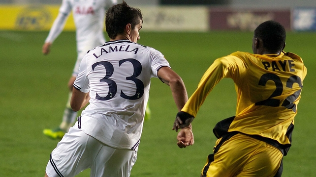 Lamela was an unused substitute in Sunday's 1-0 win over Hull but started in Spurs' Europa League win over Sheriff last week