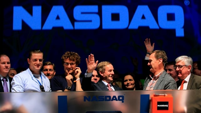 The image of the NASDAQ bell being rung in Dublin was beamed around the world The image of the NASDAQ bell being rung in Dublin was beamed around the world