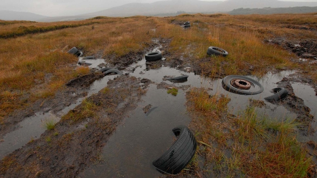The trust found illegal dumping and turf-cutting in areas of the park The trust found illegal dumping and turf-cutting in areas of the park