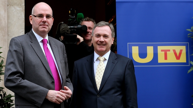 Managing Director of UTV Television Michael Wilson (left) and Group Chief Executive of UTV Media plc John McCann at a press conference in Dublin Managing Director of UTV Television Michael Wilson (left) and Group Chief Executive of UTV Media plc John McCann at a press conference in Dublin
